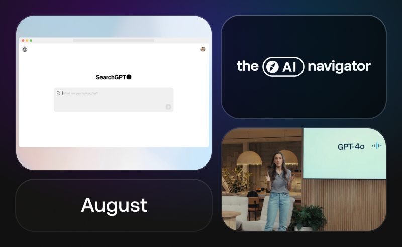 OpenAI releases Google search competitor - AI navigator August